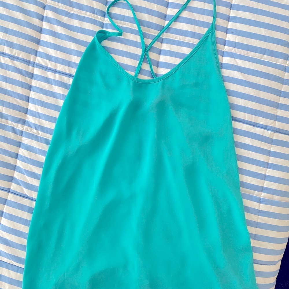 Bright silk tank!